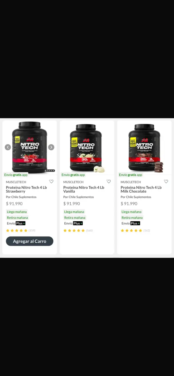 Proteína Muscletech Nitro Tech 4 Lb Sabor Fresa