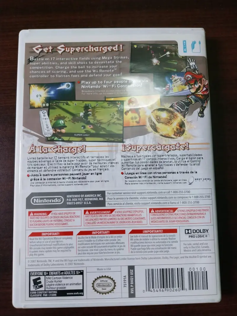 Juego Mario Strikers Charged para Nintendo Wii - 4