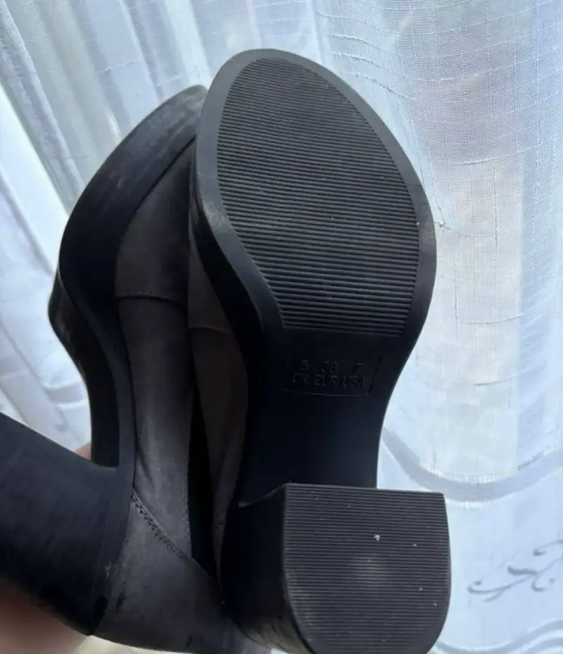 Botines de tacón alto gris para mujer - 3