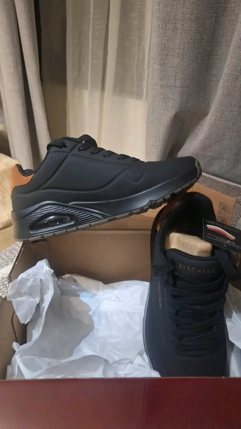Zapatillas Skechers Street negras con Memory Foam - 2