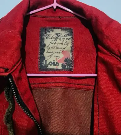 Chaqueta Roja de Mujer Lois con Cierre - miniatura 3
