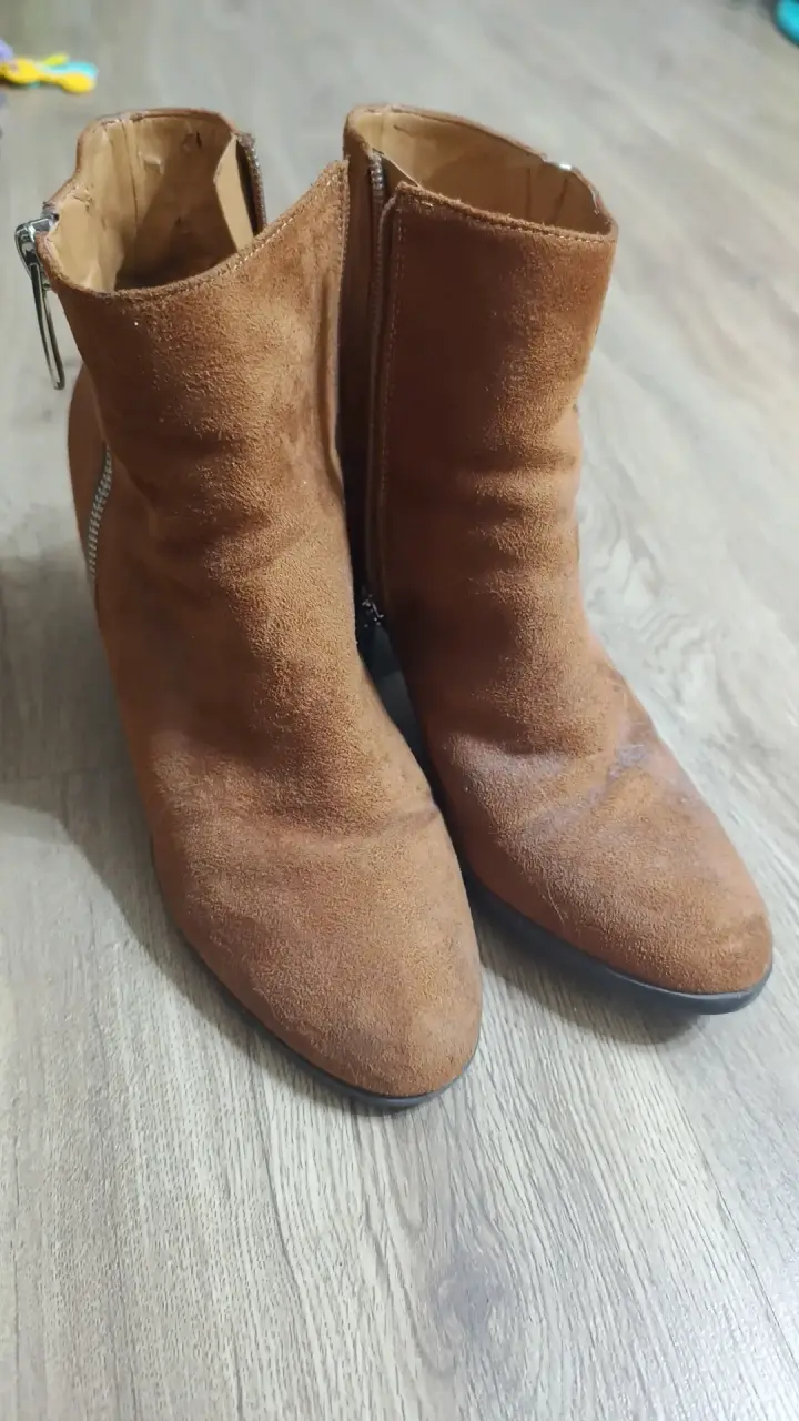 Botines de gamuza Nine West marrones - 1