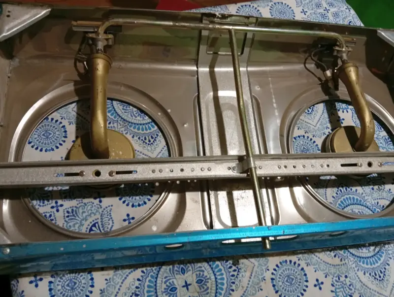 Cocina a gas portátil Besse de dos quemadores - 3