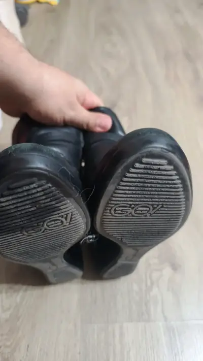 Botines de cuero negro con cierre lateral - miniatura 3