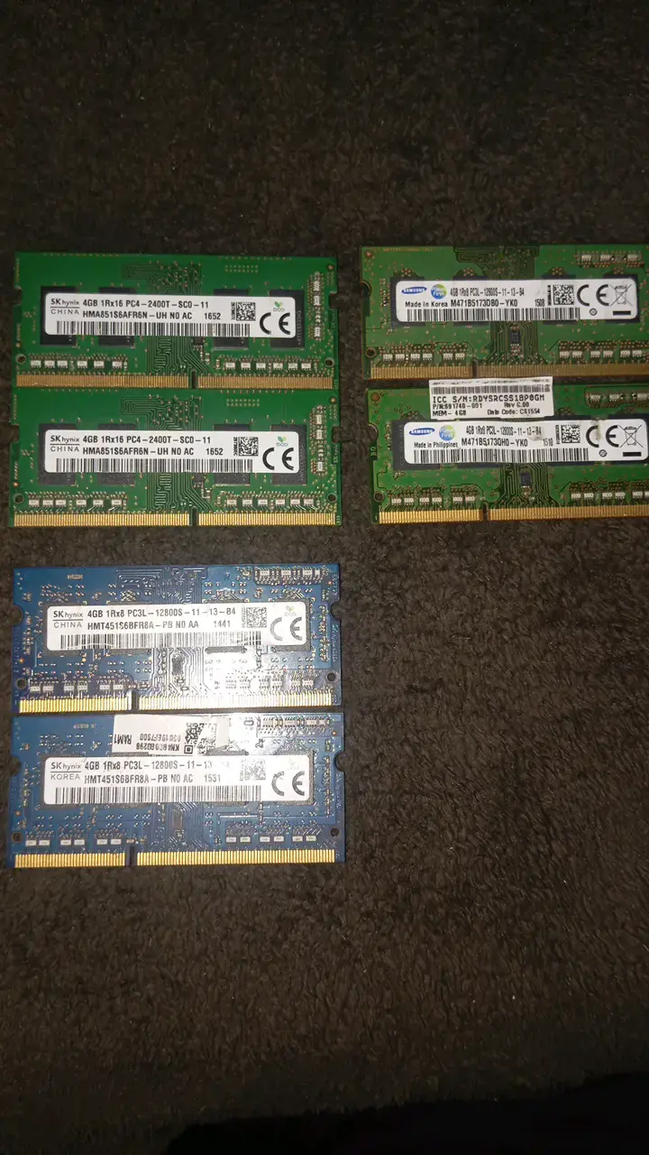 Memorias RAM 4GB SK Hynix y Samsung - 1