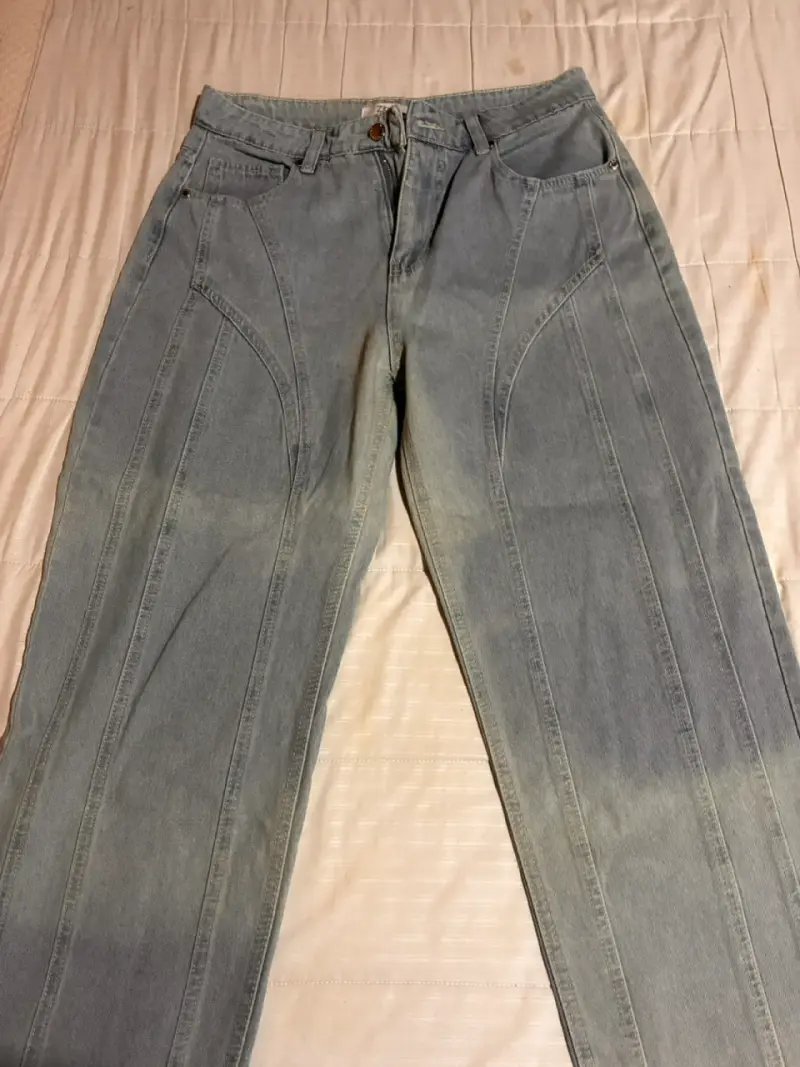 Jeans de mezclilla azul claro Zibel talla 42 - 2