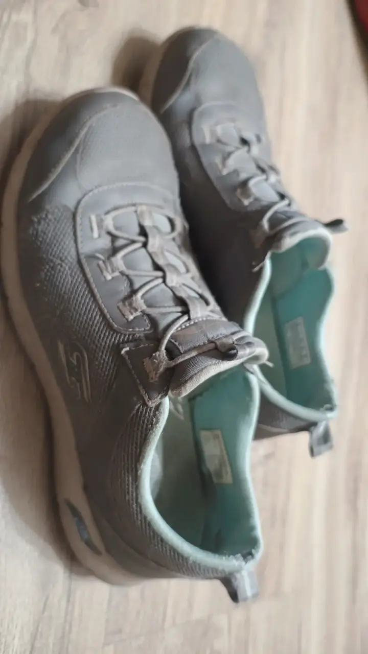 Zapatillas deportivas grises Skechers para mujer - 2