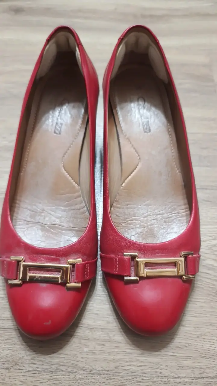 Zapatos planos rojos de cuero Grace Girl - 1