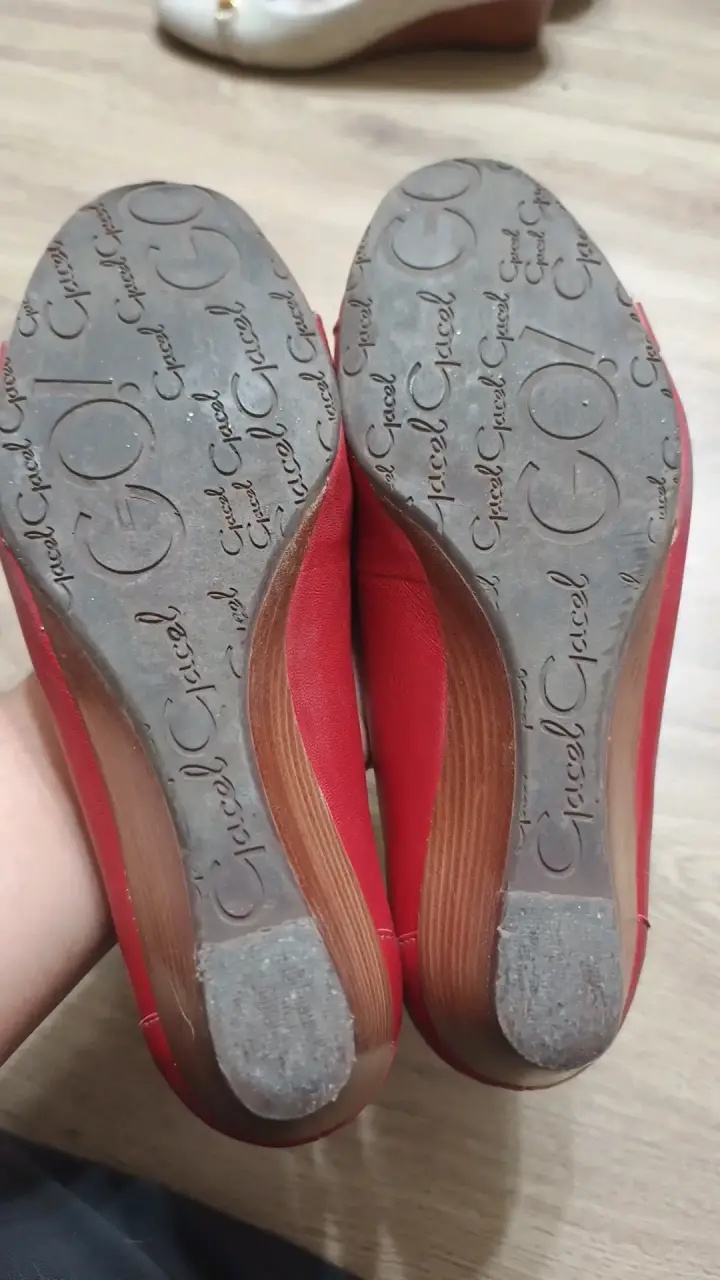 Zapatos planos rojos de cuero Grace Girl - 4