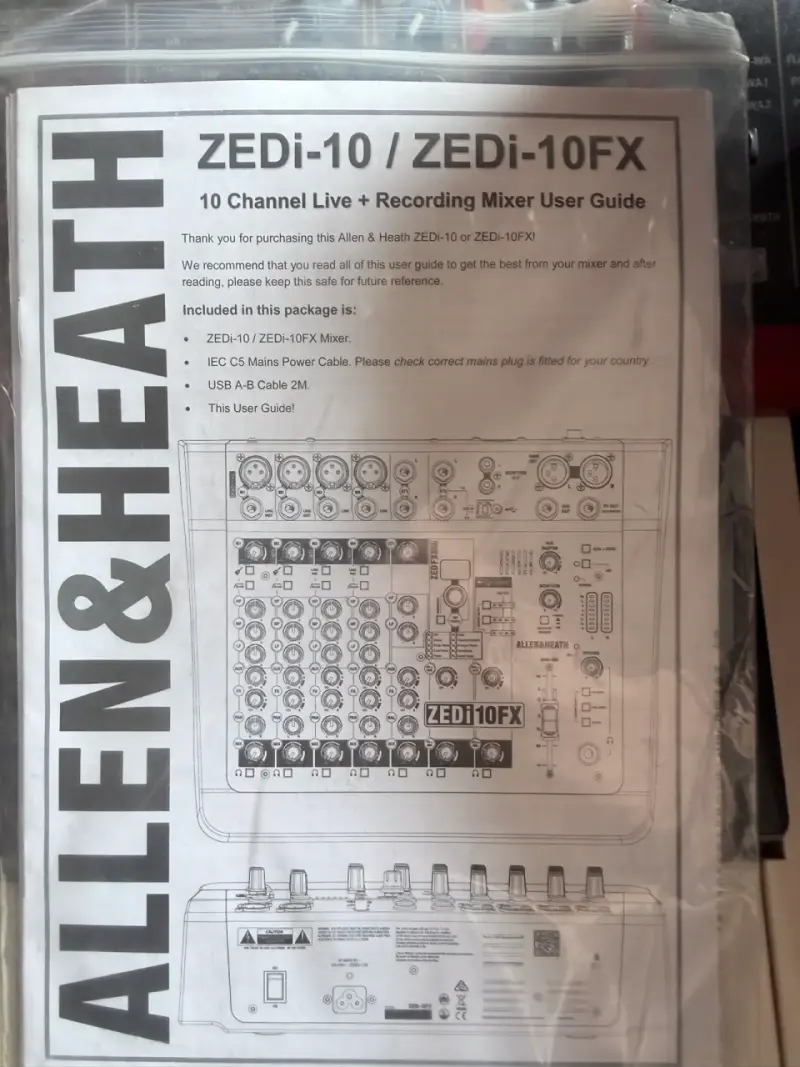 Mezcladora Analógica Allen & Heath ZEDi-10FX con USB y Efectos - 4