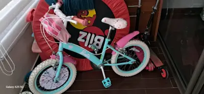 Bicicleta infantil oxford Barbie rosa y celeste - miniatura 3