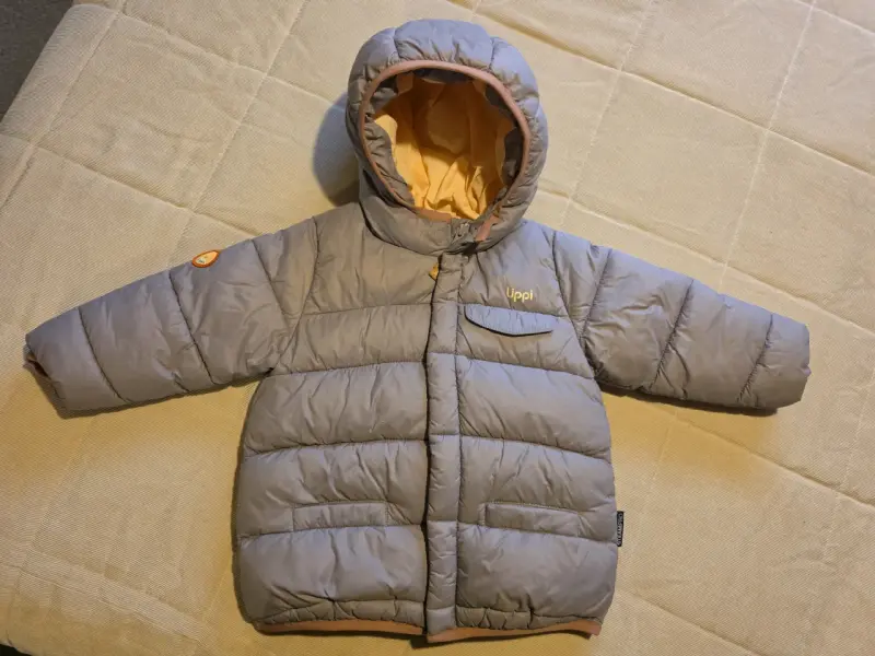 Chaqueta acolchada para bebé Lippí gris - 1