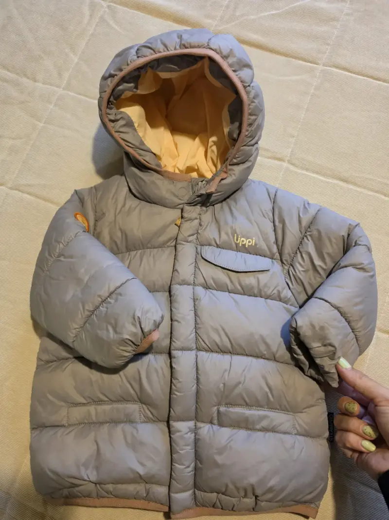 Chaqueta acolchada para bebé Lippí gris - 3