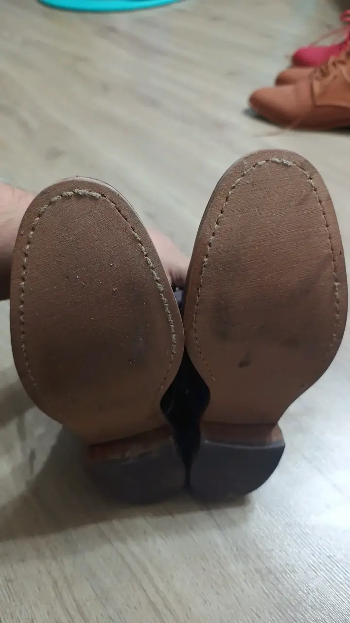 Botines de cuero marrón para mujer - 3