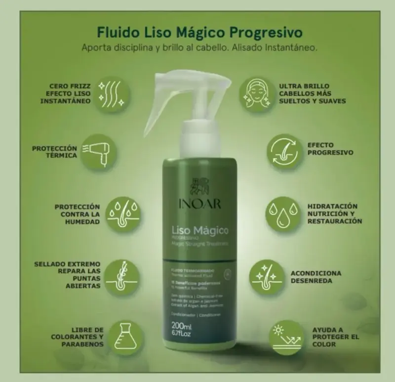 Fluido Liso Mágico Progresivo Inoar 200ml