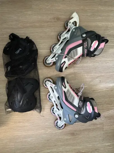 Patines en línea ajustables con protecciones - miniatura 2
