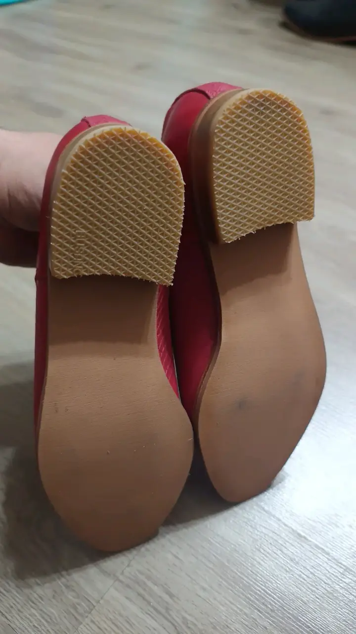 Zapatos rojos de cuero estilo - 3