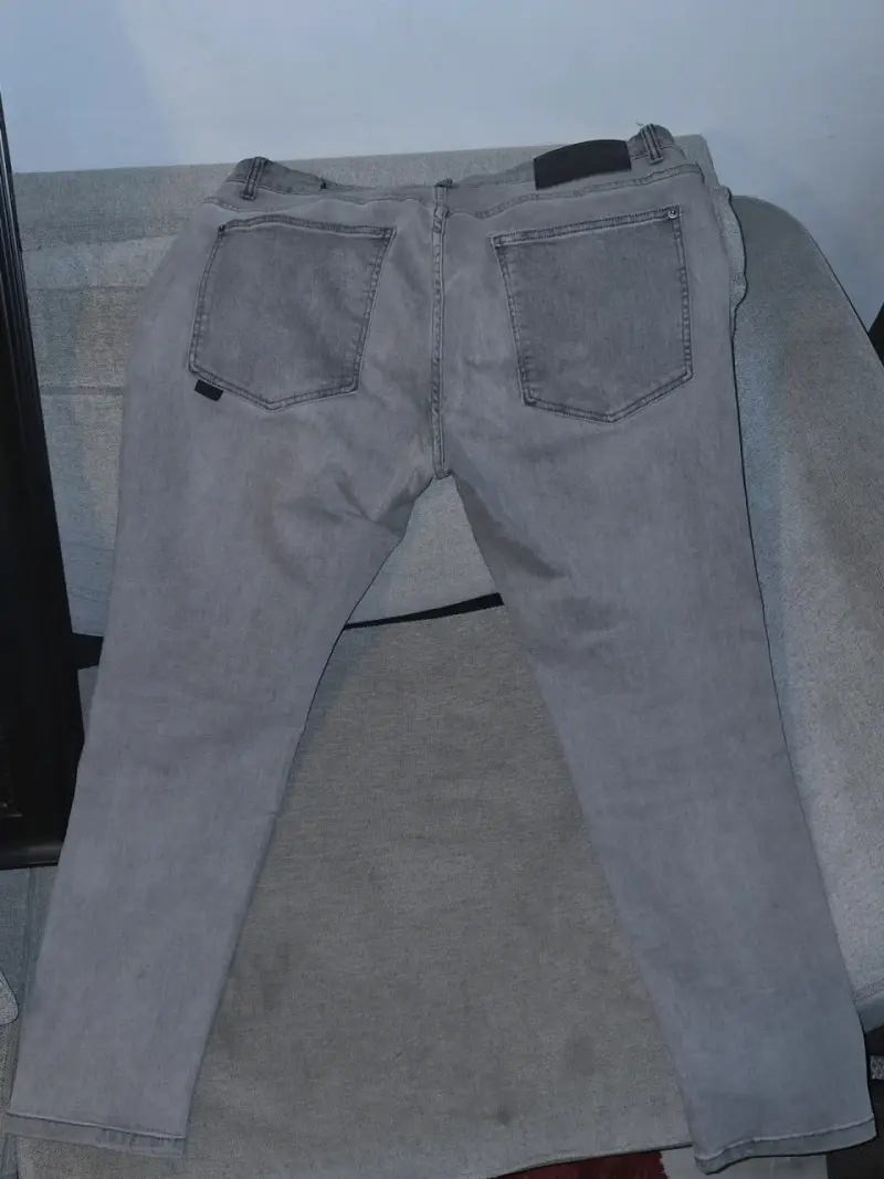 Jeans grises de mezclilla para hombre talla 48 - 2
