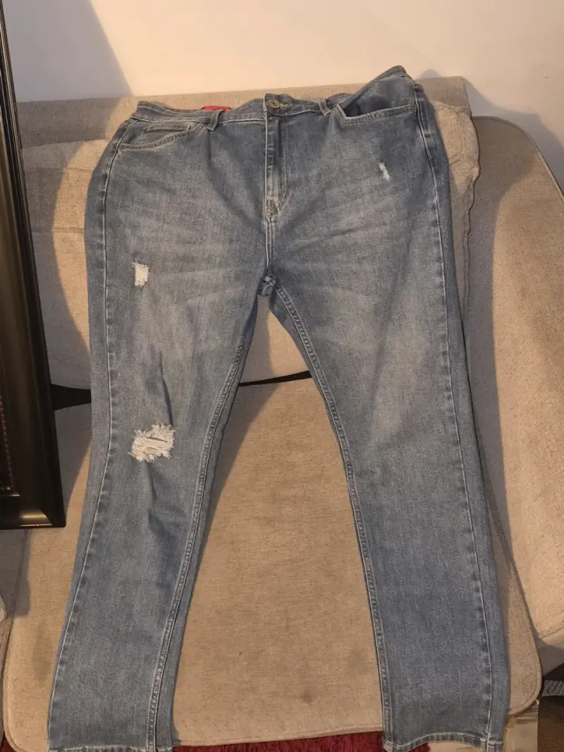 Jeans Americanino azul desgastados para hombre - 1