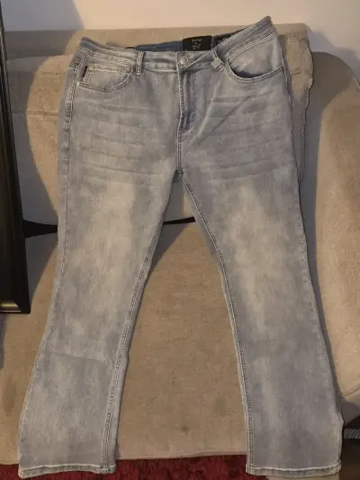Jeans Ellus de mezclilla azul claro talla 46 - miniatura 1