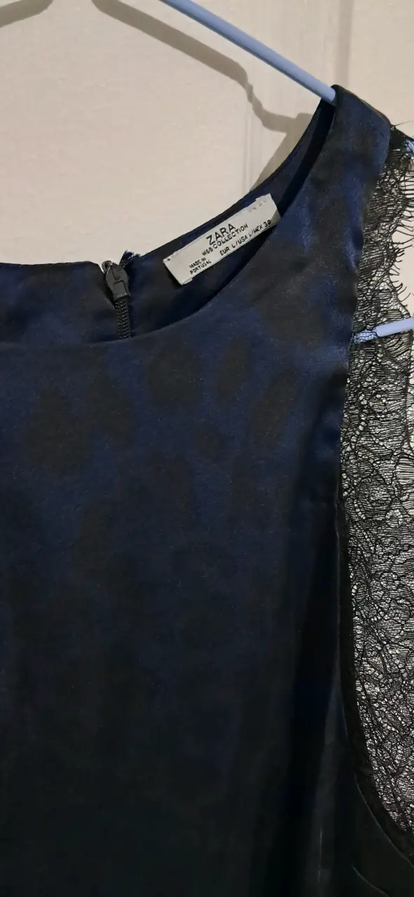 Vestido animal print con encaje Zara - 3