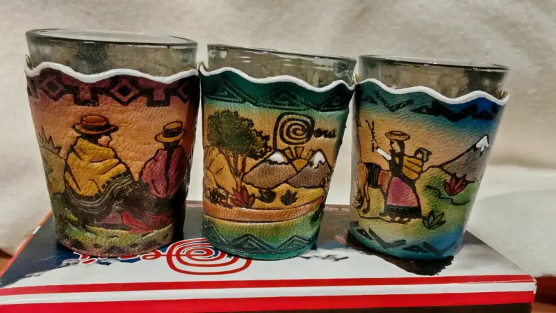 Set de vasos decorativos pintados a mano - 1