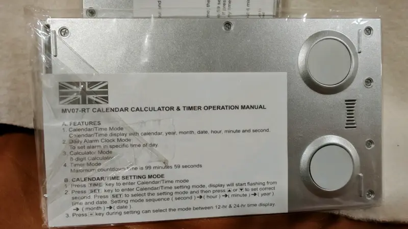 Calculadora con temporizador y calendario DIOS - 2