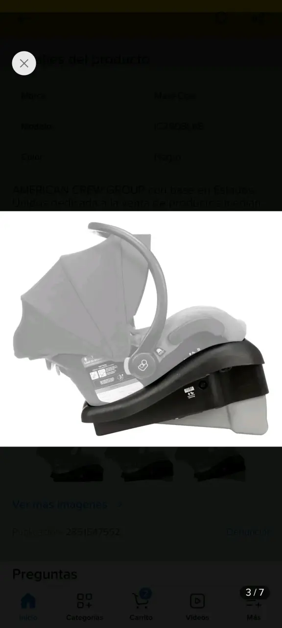 Silla de Auto Maxi-Cosi Mico 30 Negra - 5