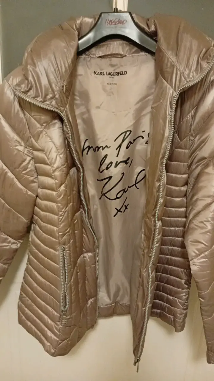 Chaqueta acolchada Karl Lagerfeld dorada - 1