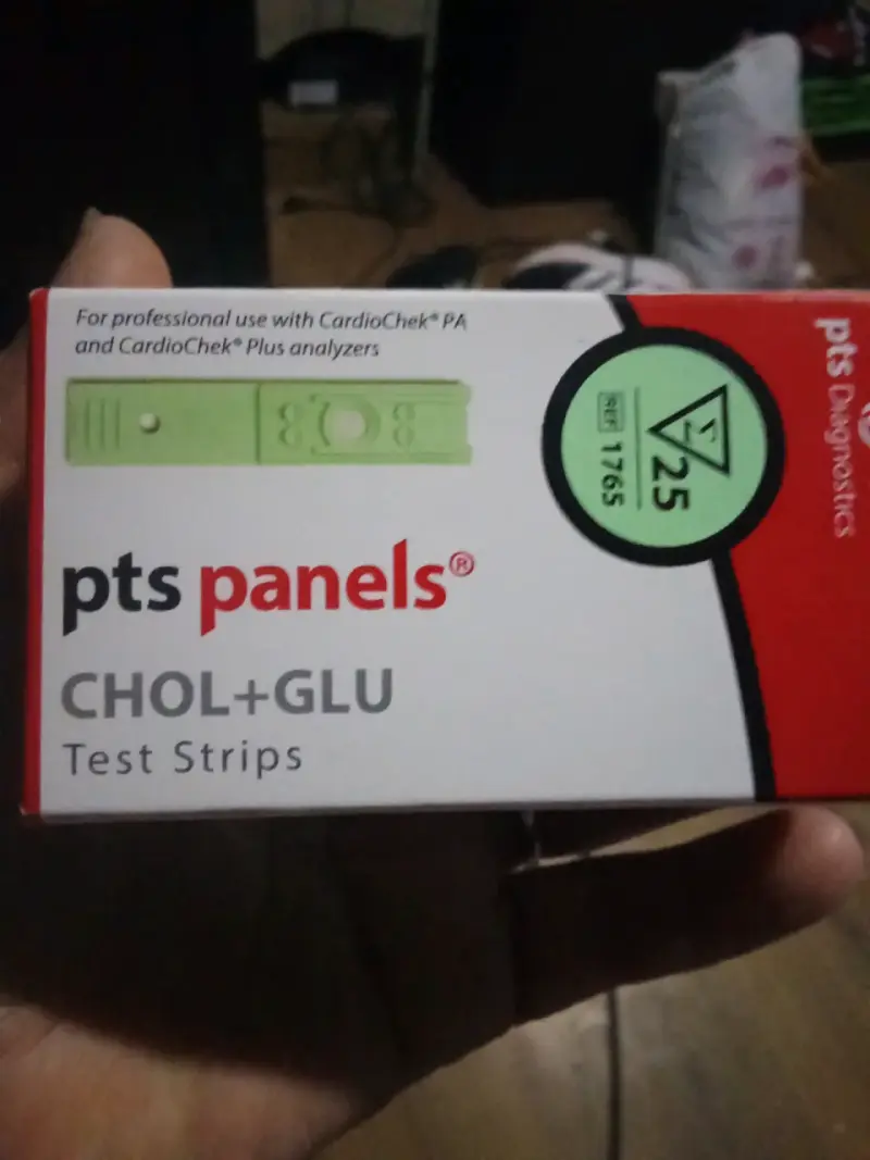 Tiras Reactivas CHOL+GLU PTS Panels para CardioChek - 1