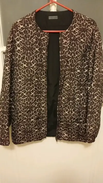 Chaqueta animal print Zara Basic mujer - miniatura 1