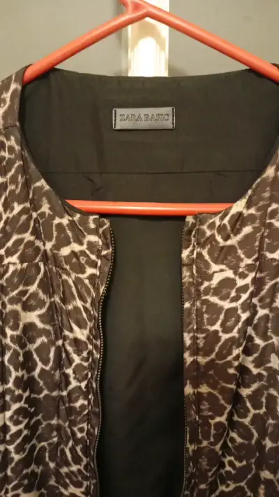 Chaqueta animal print Zara Basic mujer - miniatura 2
