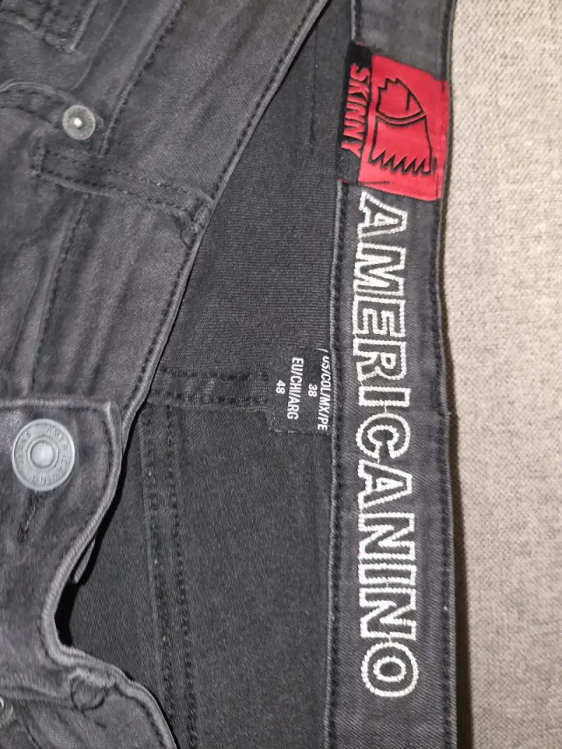 Jeans Skinny Negro Americano Talla 48 - 3