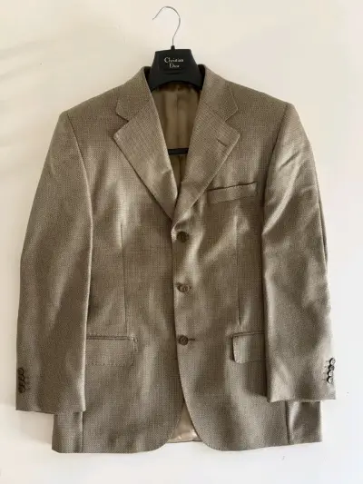 Blazer de lana y seda Christian Dior - miniatura 1