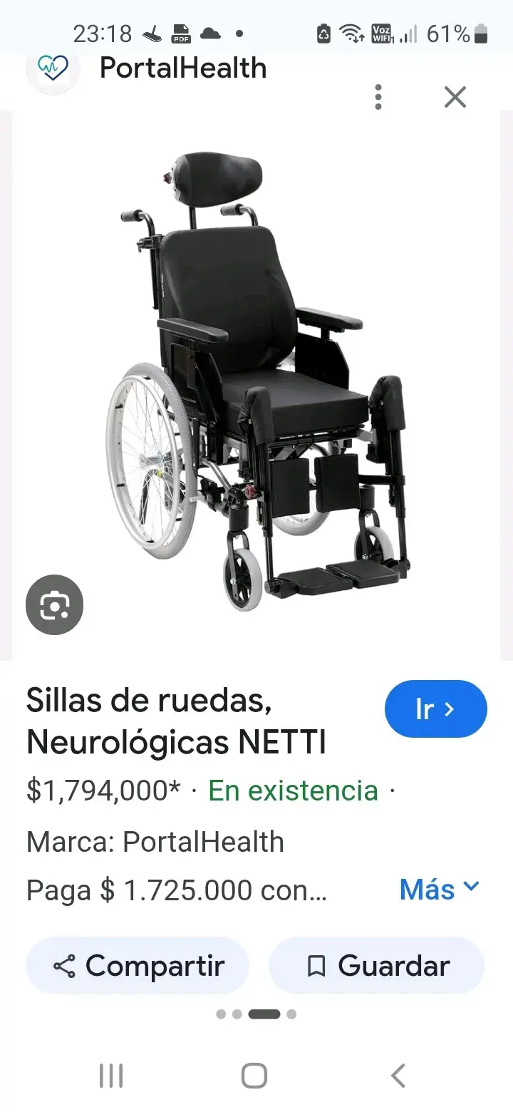 Silla de Ruedas Neurológica PortalHealth