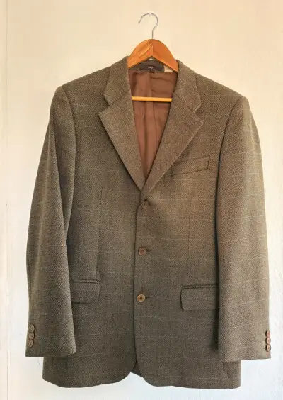 Blazer de lana Zara café - miniatura 1