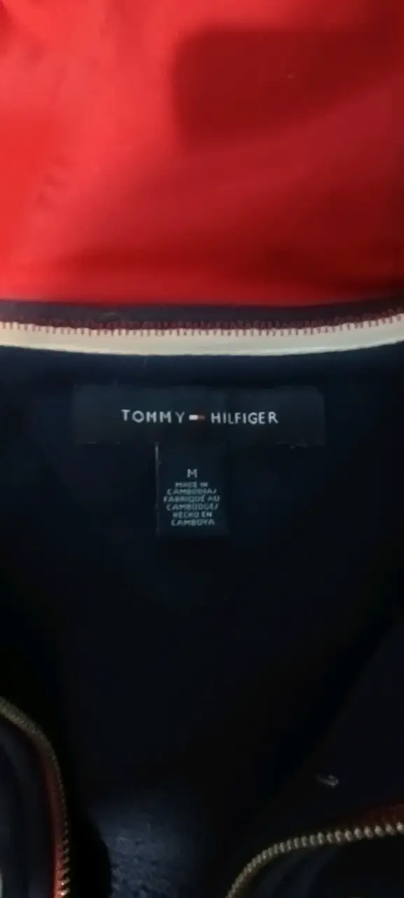 Polerón con capucha Tommy Hilfiger azul y rojo - 2