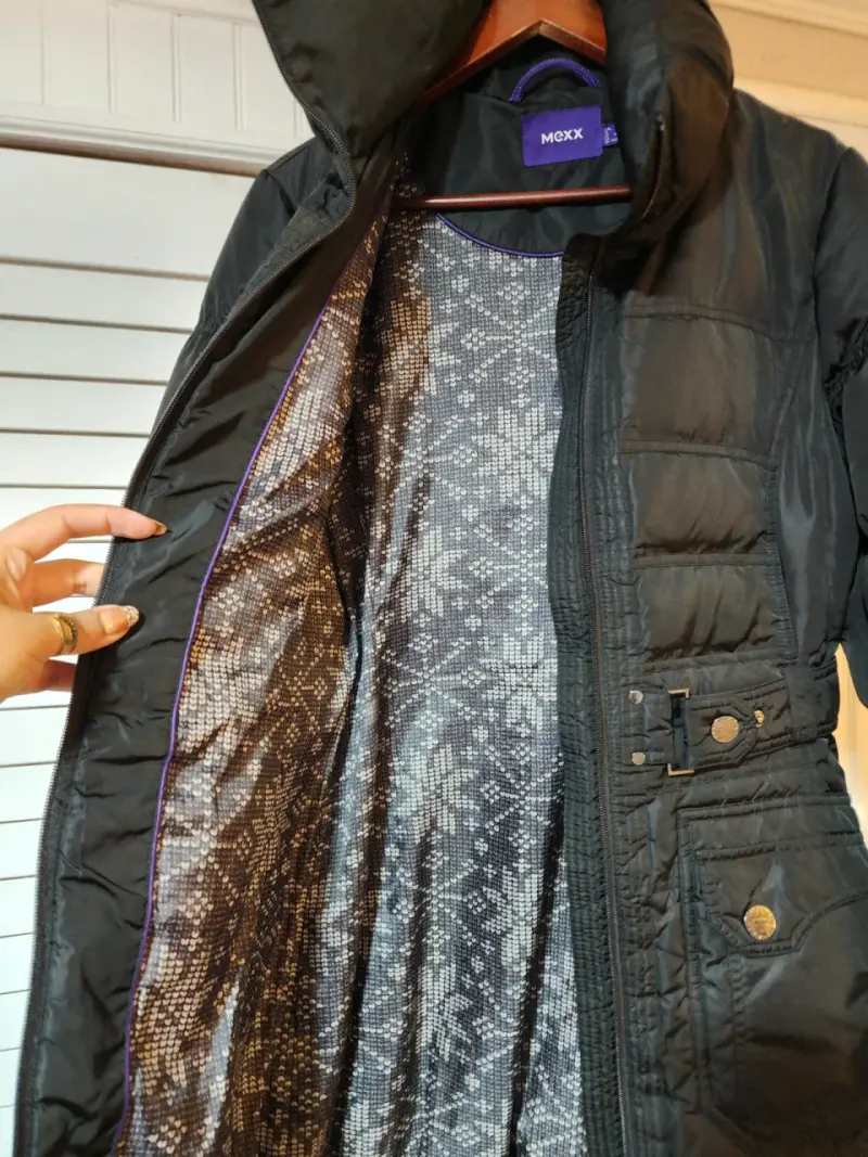 Abrigo negro acolchado para mujer Mexx - 4