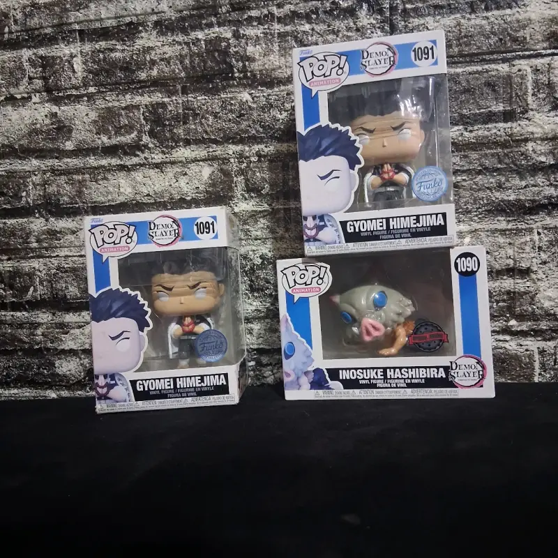 Figuras Funko Pop Demon Slayer Gyomei e Inosuke - 1