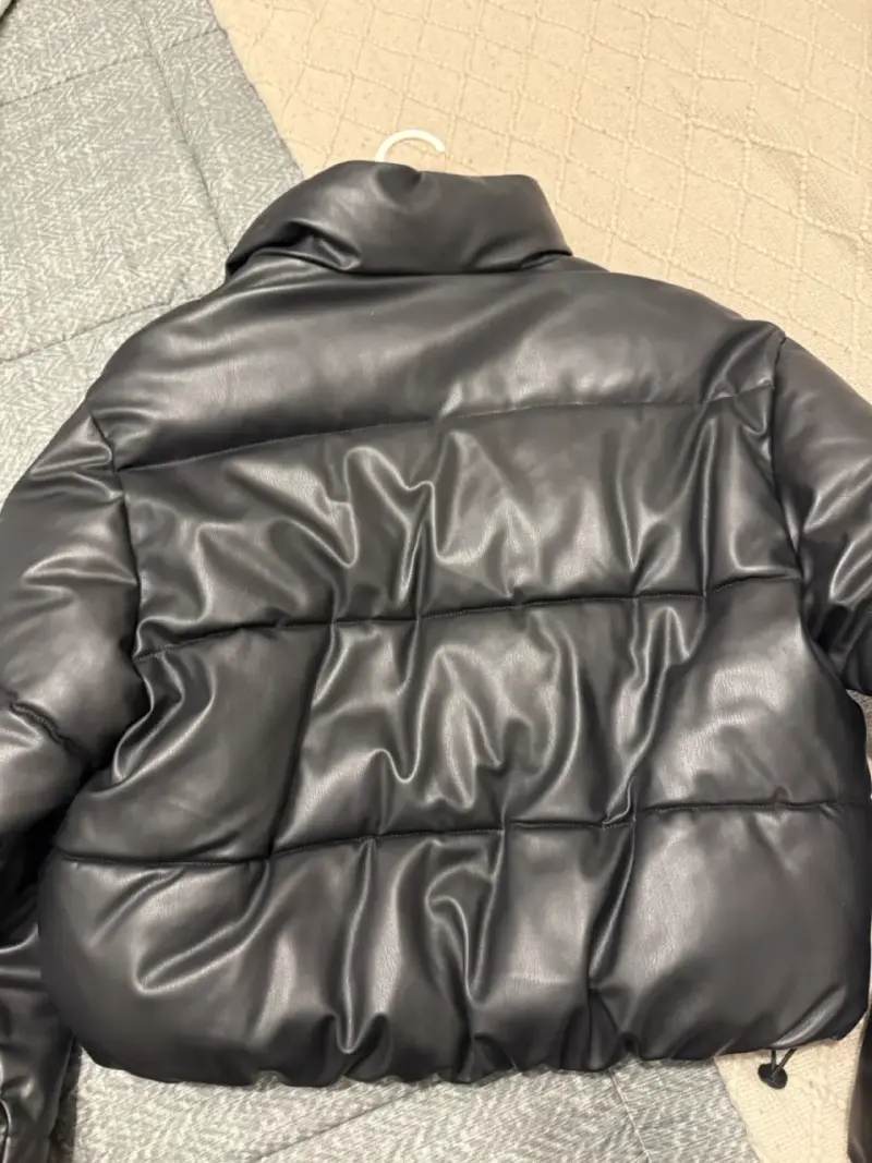 Chaqueta acolchada negra Zara para mujer - 5