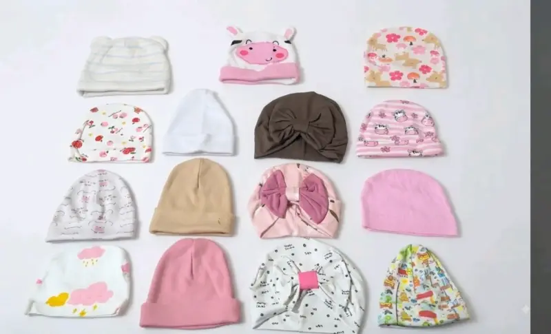 Lote de ropa para bebé niña con vestidos y gorros - 4