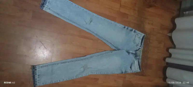 Jeans azul claro flared talla 40 - 1