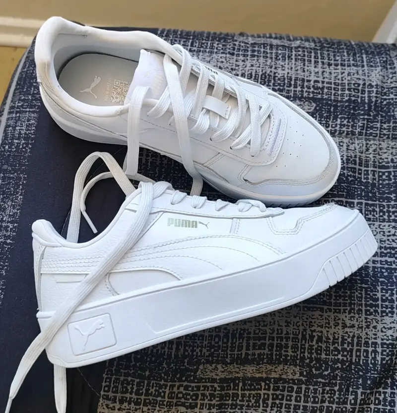 Zapatillas Puma Carina Street Jr Blancas para Niños - 2