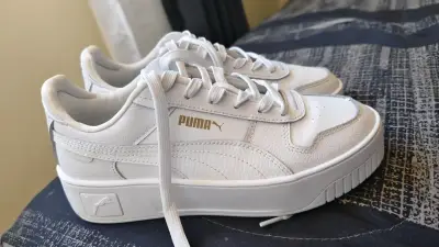Zapatillas Puma Carina Street Jr Blancas para Niños - miniatura 3