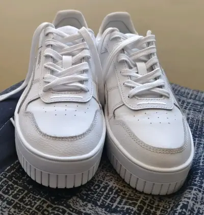 Zapatillas Puma Carina Street Jr Blancas para Niños - miniatura 4
