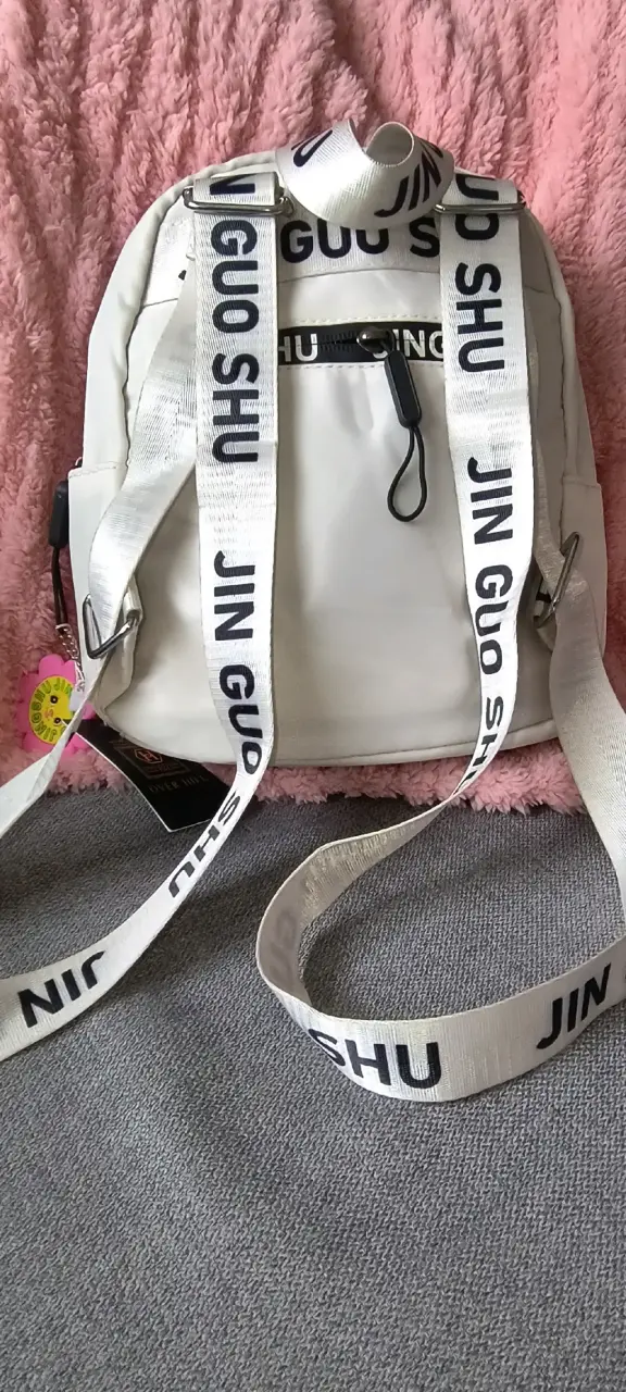 Mochila blanca estilo casual Jingshu - 2