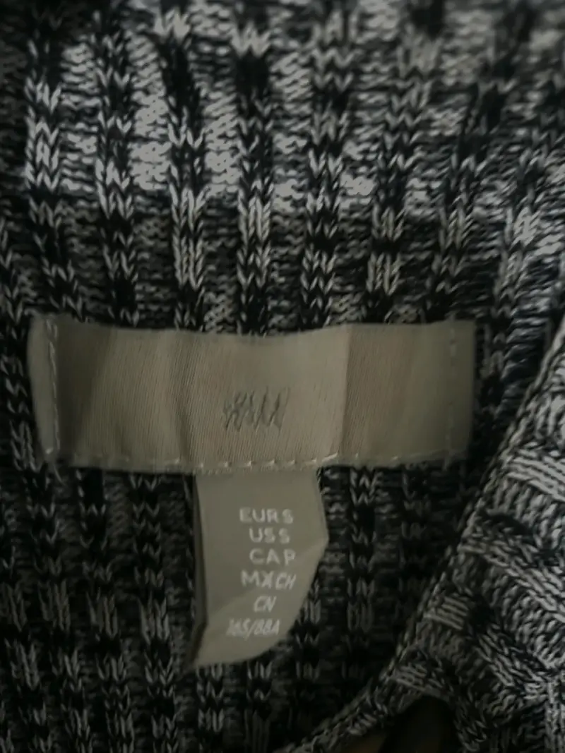 Vestido de punto gris H&M manga larga - 2