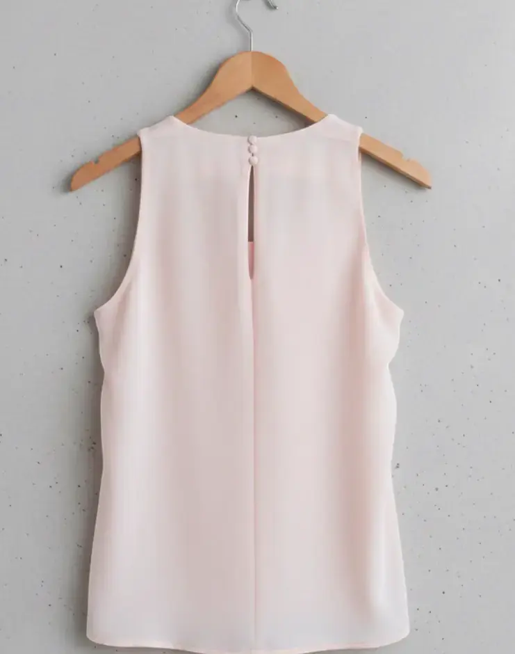 Blusa sin mangas color rosa io - 2