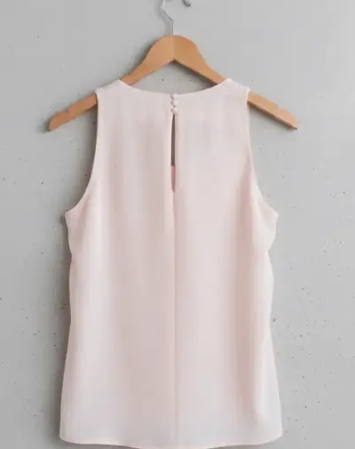 Blusa sin mangas color rosa io - miniatura 2