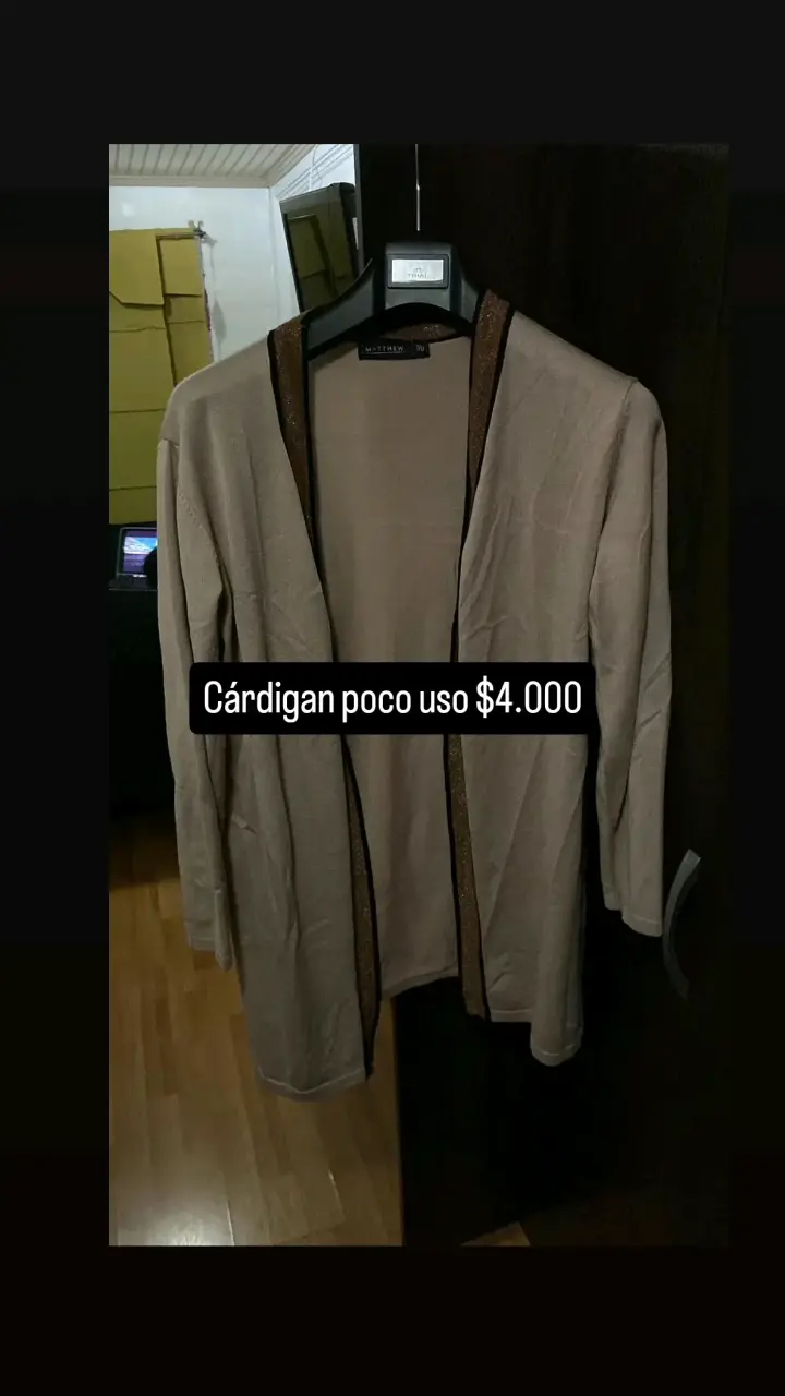 Cárdigan beige Matthew poco uso